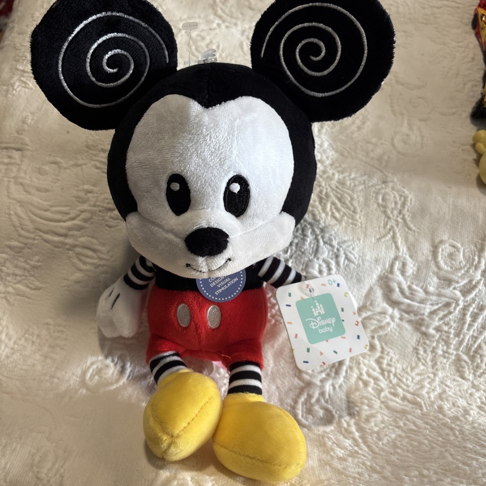 Kids Preferred Disney Baby Mickey & Minnie Mouse Plush Stuffed Animal Crinkle